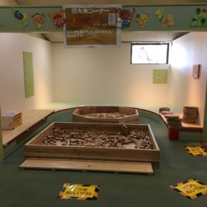 豊田地域文化広場の室内遊具（積み木）
